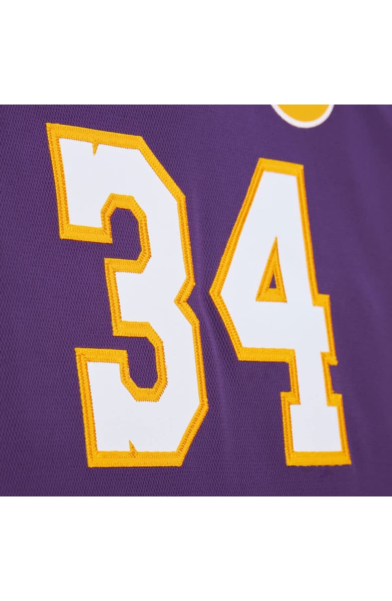 Mitchell & Ness Men's Mitchell & Ness Shaquille O'Neal Purple Los Angeles Lakers 2000 NBA All-Star Game Authentic Jersey, Alternate, color, Purple