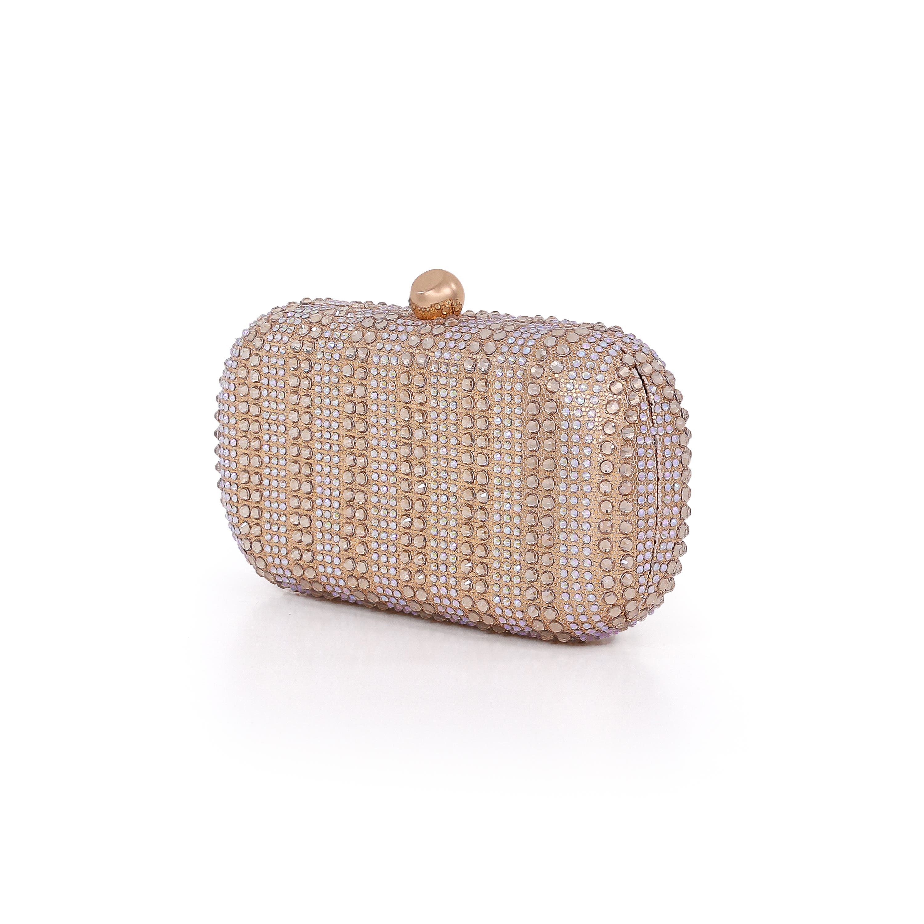 Harlow Crystal Minaudière, Alternate, color, Gold