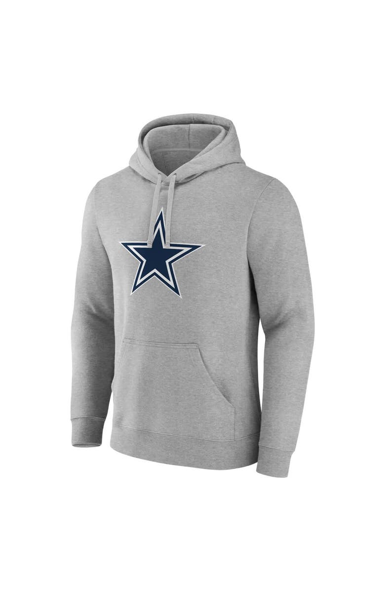 FANATICS Men's Fanatics Heather Gray Dallas Cowboys Deliver Fleece Pullover Hoodie, Alternate, color, Heather Gray