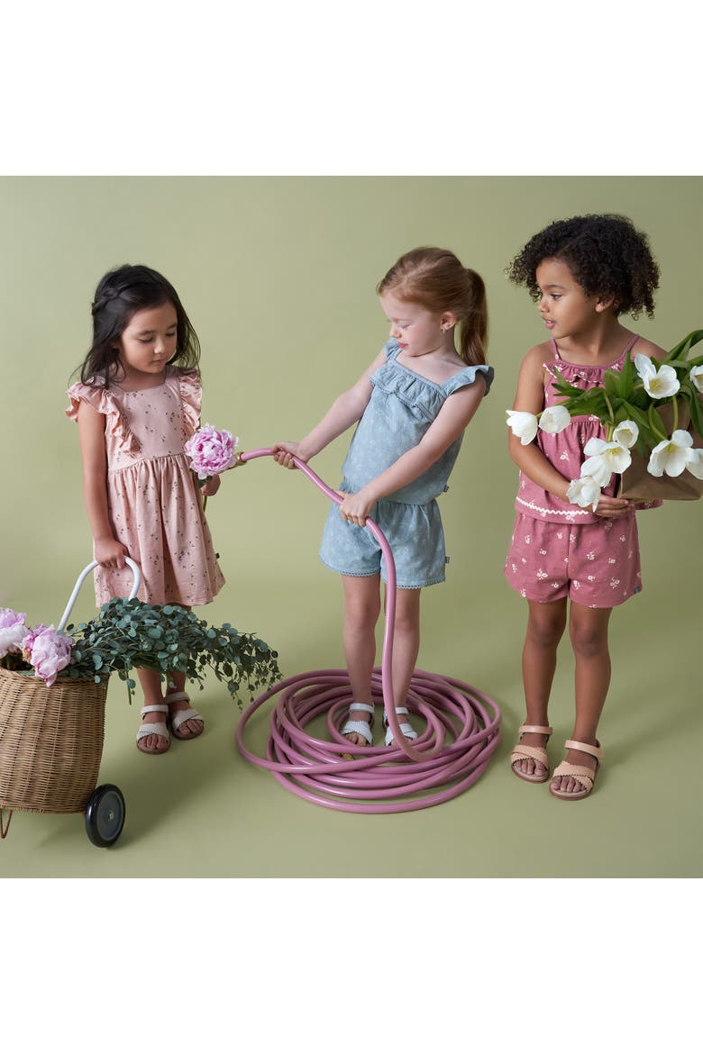 2-Piece Baby Girls Medium Rose Bouquet Ruffle Top and Shorts Set, Alternate, color, Rose Bouquet
