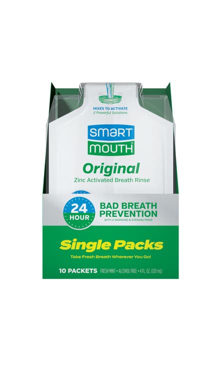 Original Zinc Activated Mouthwash Single Packs Fresh Mint 10 Count 10 Count