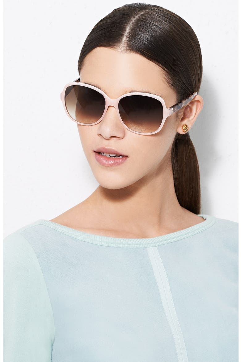 'The Lola' 59mm Sunglasses, Alternate, color, PINK CREAM