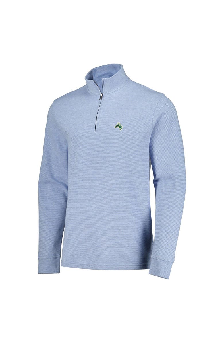 vineyard vines Men's Vineyard Vines Light Blue Kentucky Derby 150 Saltwater Quarter-Zip Pullover Top, Alternate, color, 
