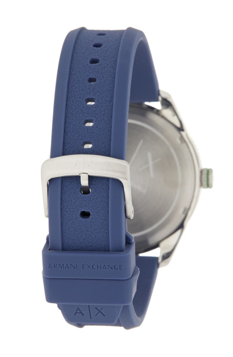 AX Armani Exchange A|X Armani Exchange Enzo Silicone Strap Watch, 46mm, Alternate, color, 