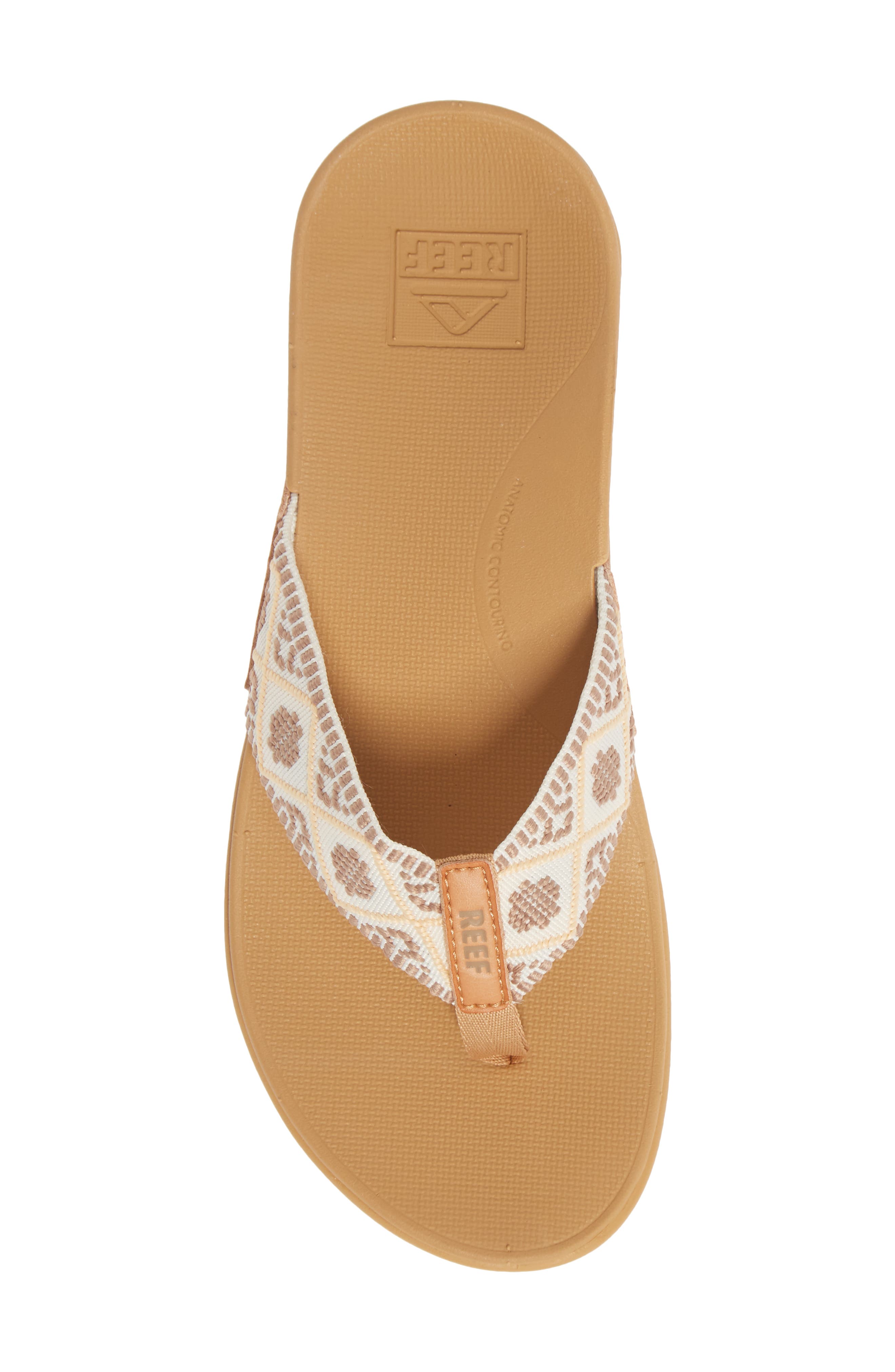 Reef Ortho-Bounce Woven Flip Flop, Alternate, color, 