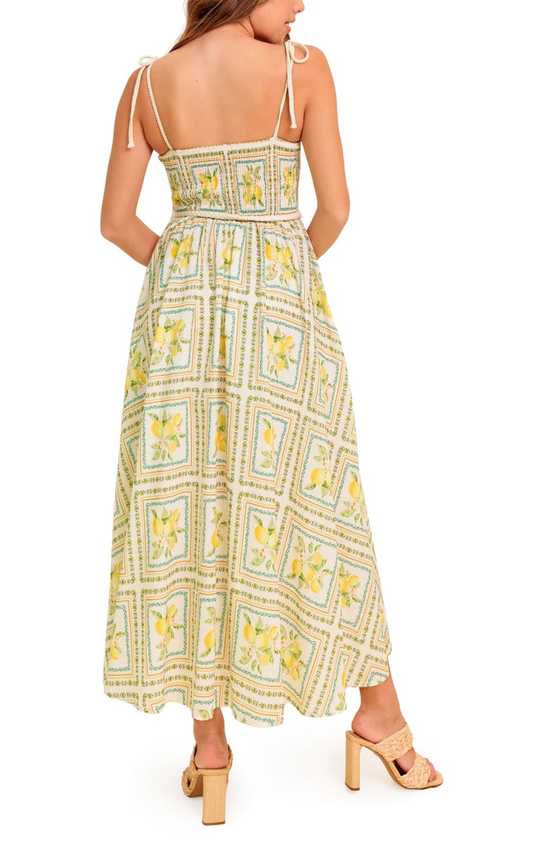 FLYING TOMATO Print Maxi Dress, Alternate, color, Ivory