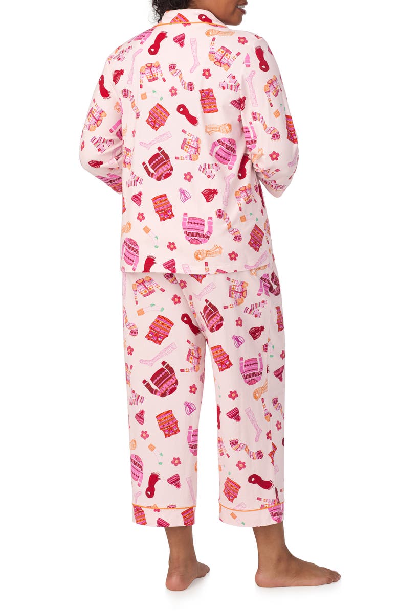 BedHead Pajamas Print Jersey Crop Pajamas, Alternate, color, 