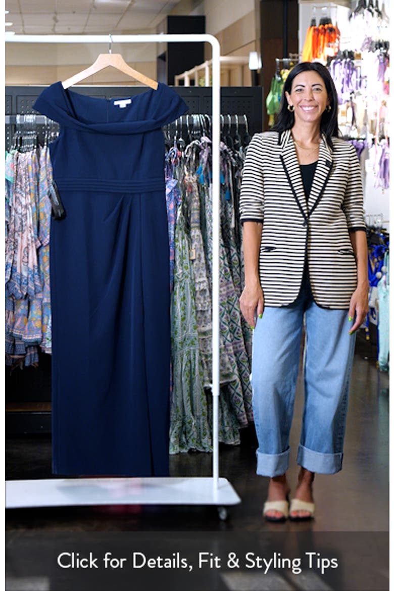 Anastasia Cap Sleeve Column Gown video