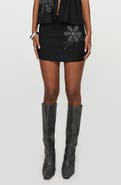 Princess Polly Quotation Embellished Miniskirt