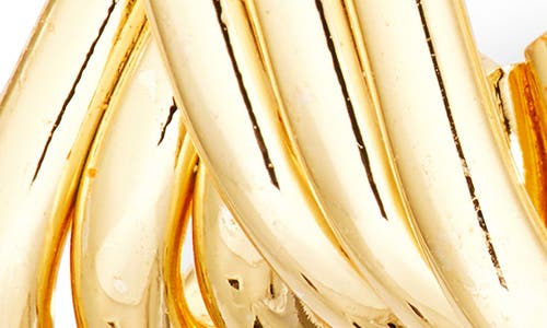 Nordstrom Rack Ridged X Hoop Earrings In Gold