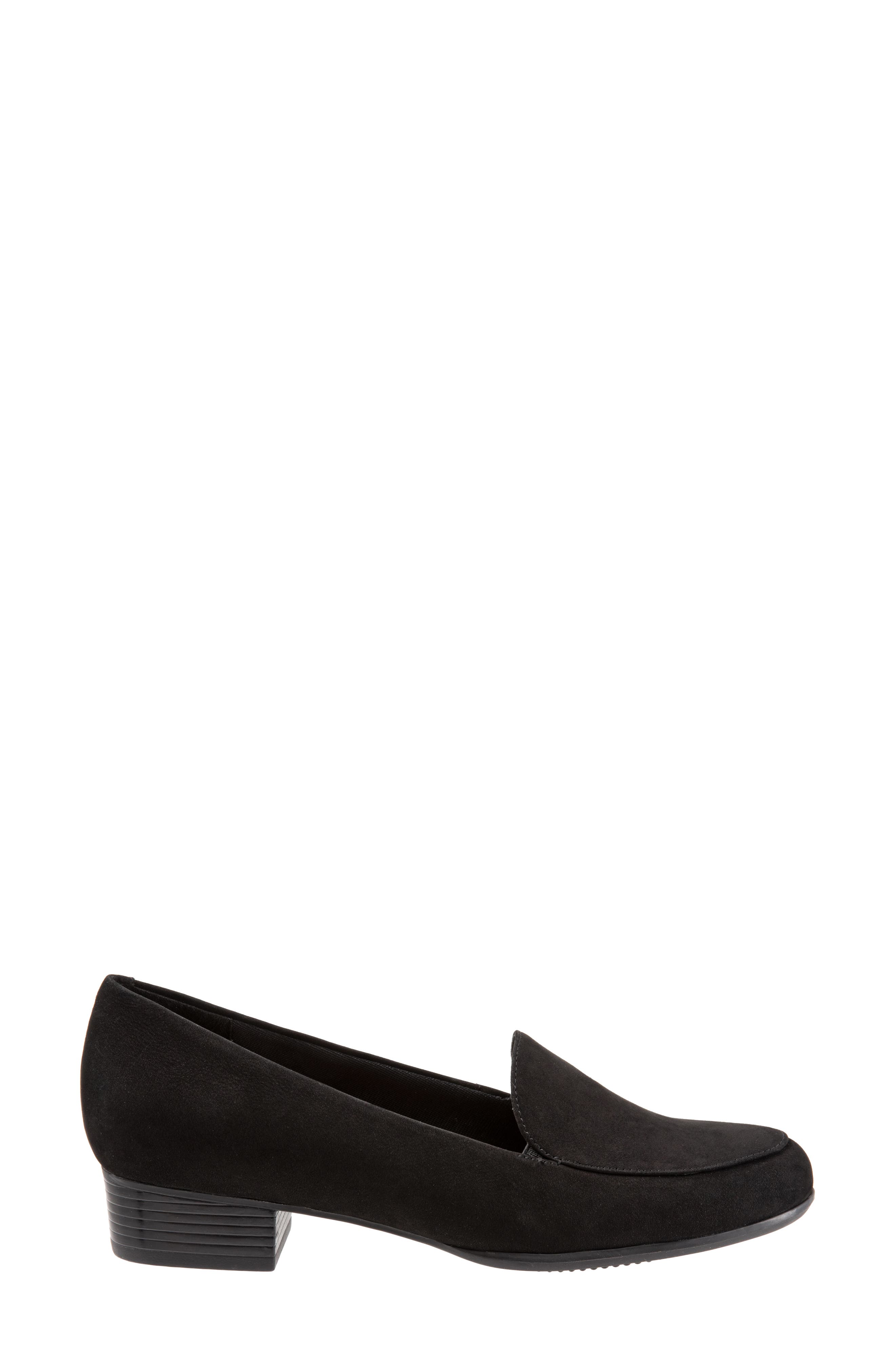 Trotters Monarch Loafer, Alternate, color, Black Suede