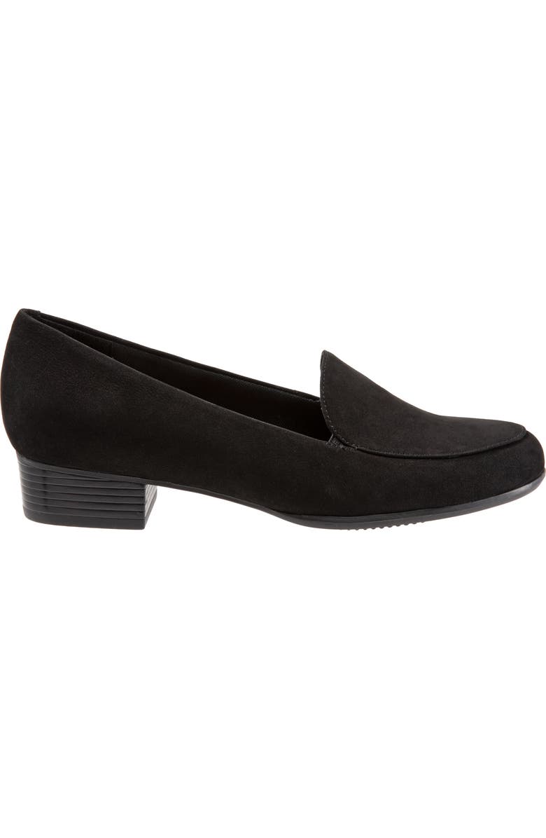 Trotters Monarch Loafer, Alternate, color, Black Suede