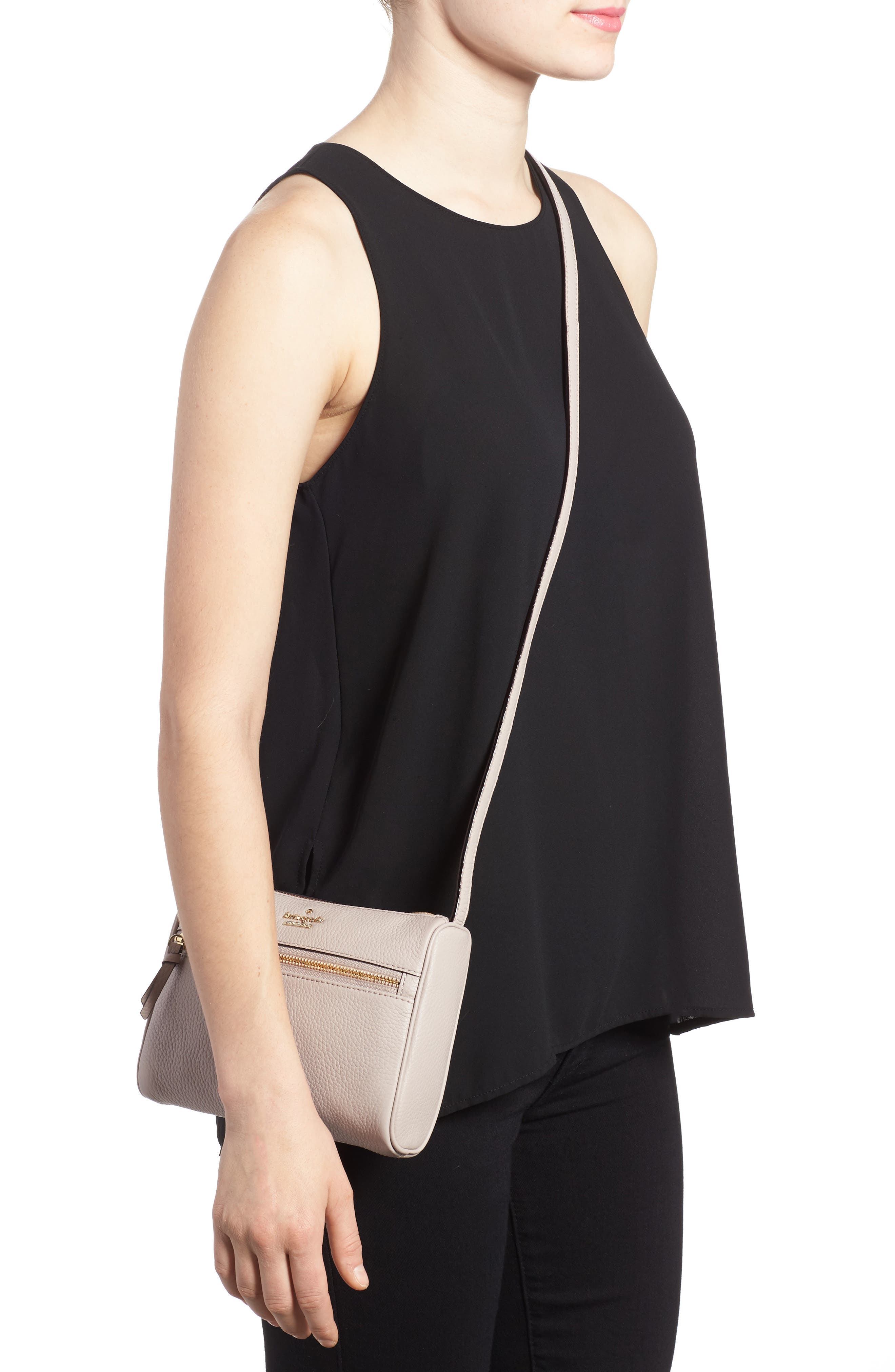 mini jackson street - cayli crossbody bag, Alternate, color, BONE GREY