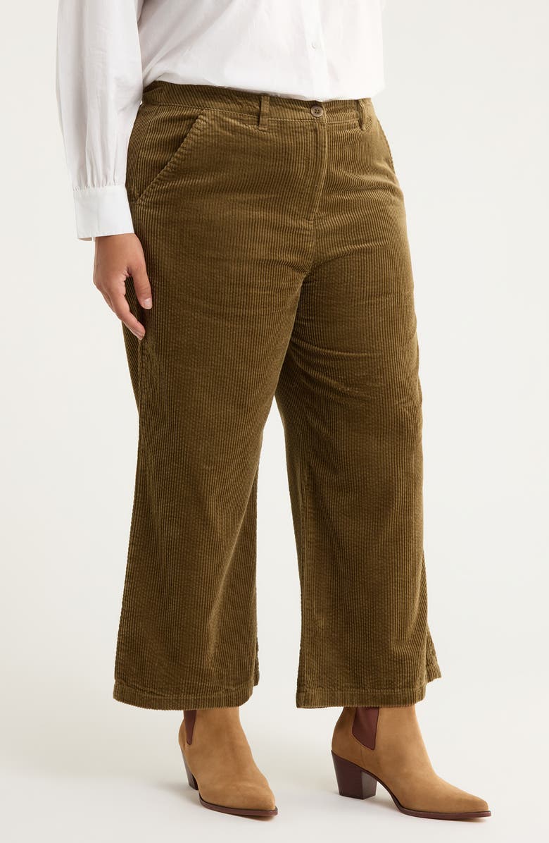 Seasalt Cornwall Asphodel Crop Wide Leg Corduroy Pants, Alternate, color, 