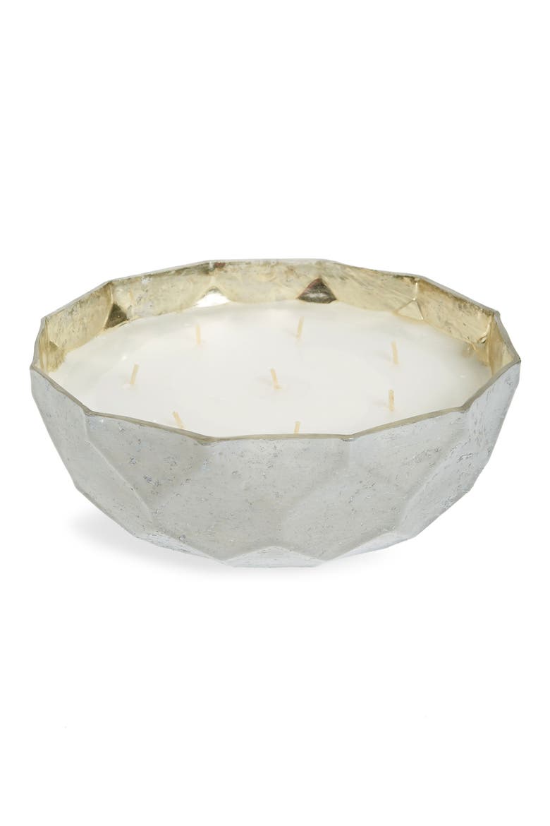 Juniper & Sage Large Frosted Ice Candle, Main, color, JUNIPER AND SAGE