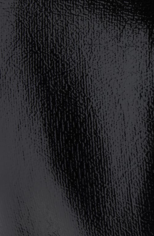 Courrèges Heritage Vinyl Faux-leather Trench Coat In Black