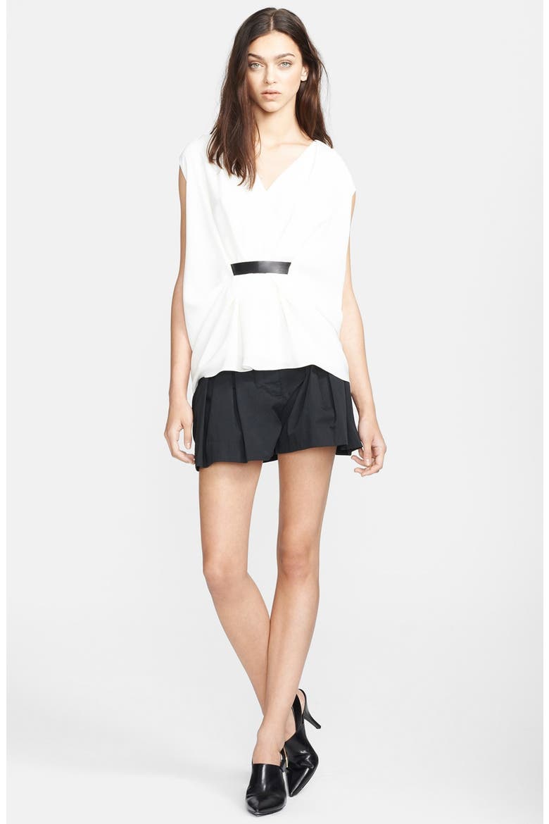 Pleated Waist Bloomer Shorts, Alternate, color, LICORICE