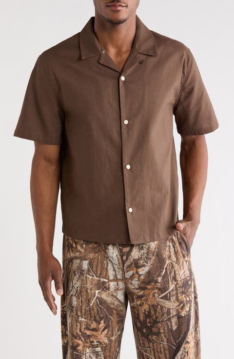 Elai Cotton & Linen Camp Shirt