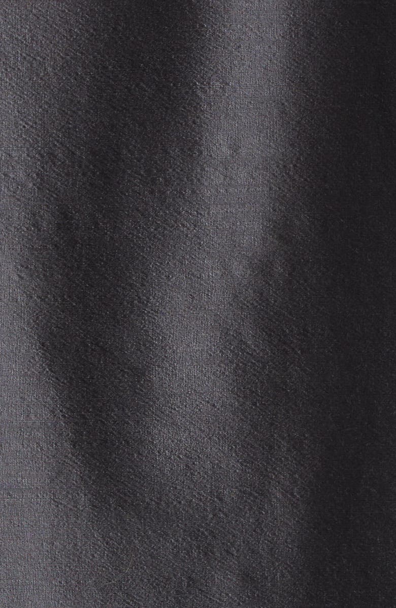 Paloma Wool Espon Long Sleeve Wool & Silk Midi Shirtdress, Alternate, color, Black