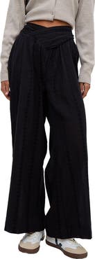 Raffya Farrah Wide Leg Jacquard Trouser