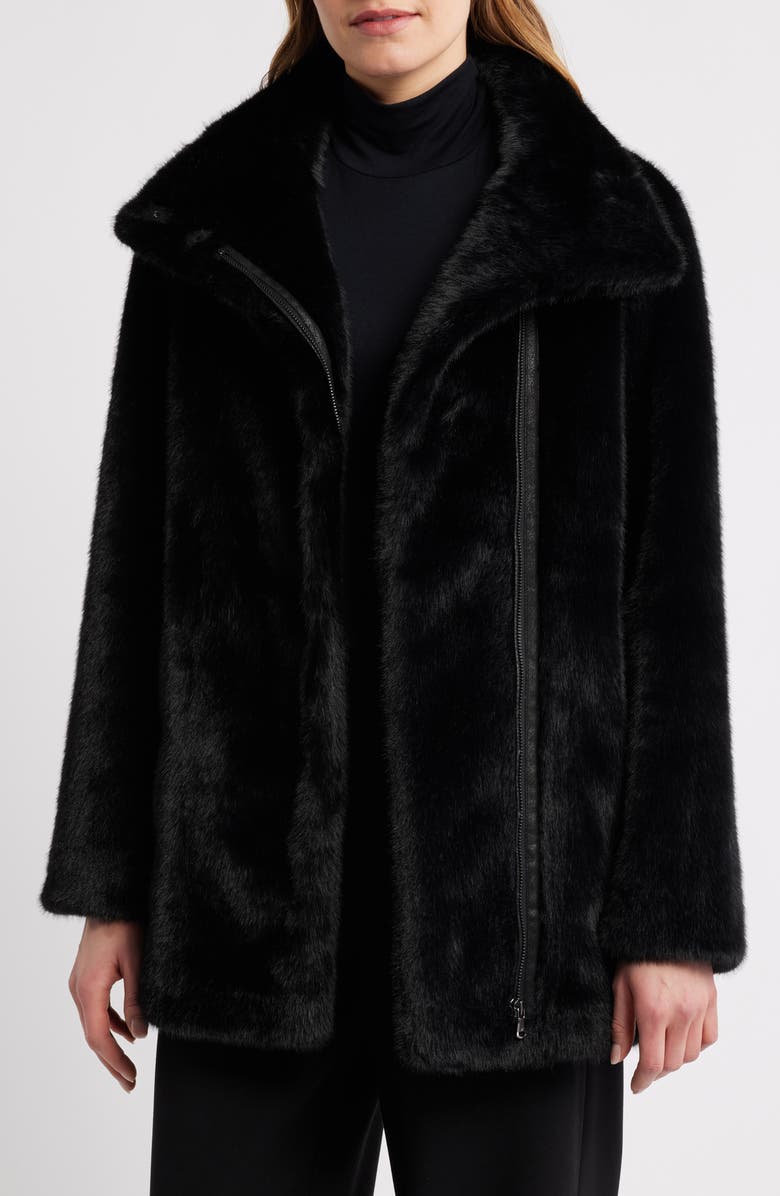 KOBI HALPERIN Jenny Faux Fur Coat, Alternate, color, 