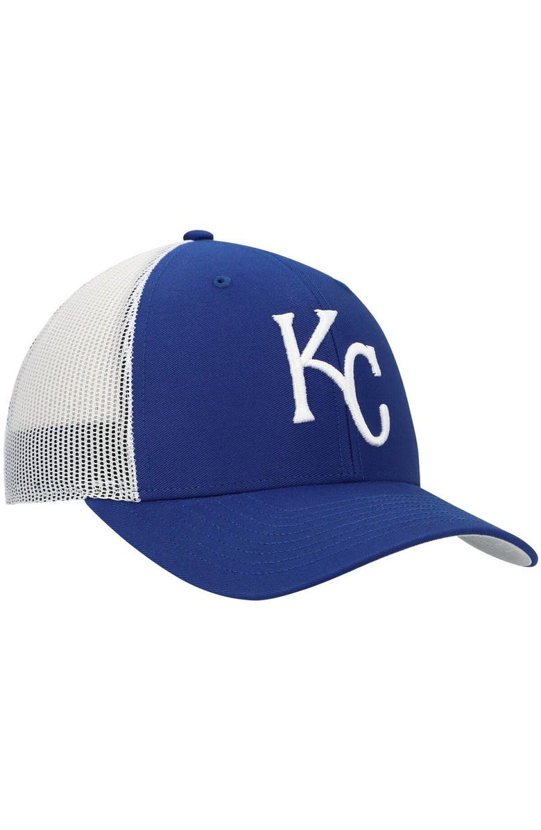 '47 Men's '47 Royal/White Kansas City Royals Primary Logo Trucker Snapback Hat, Alternate, color, 