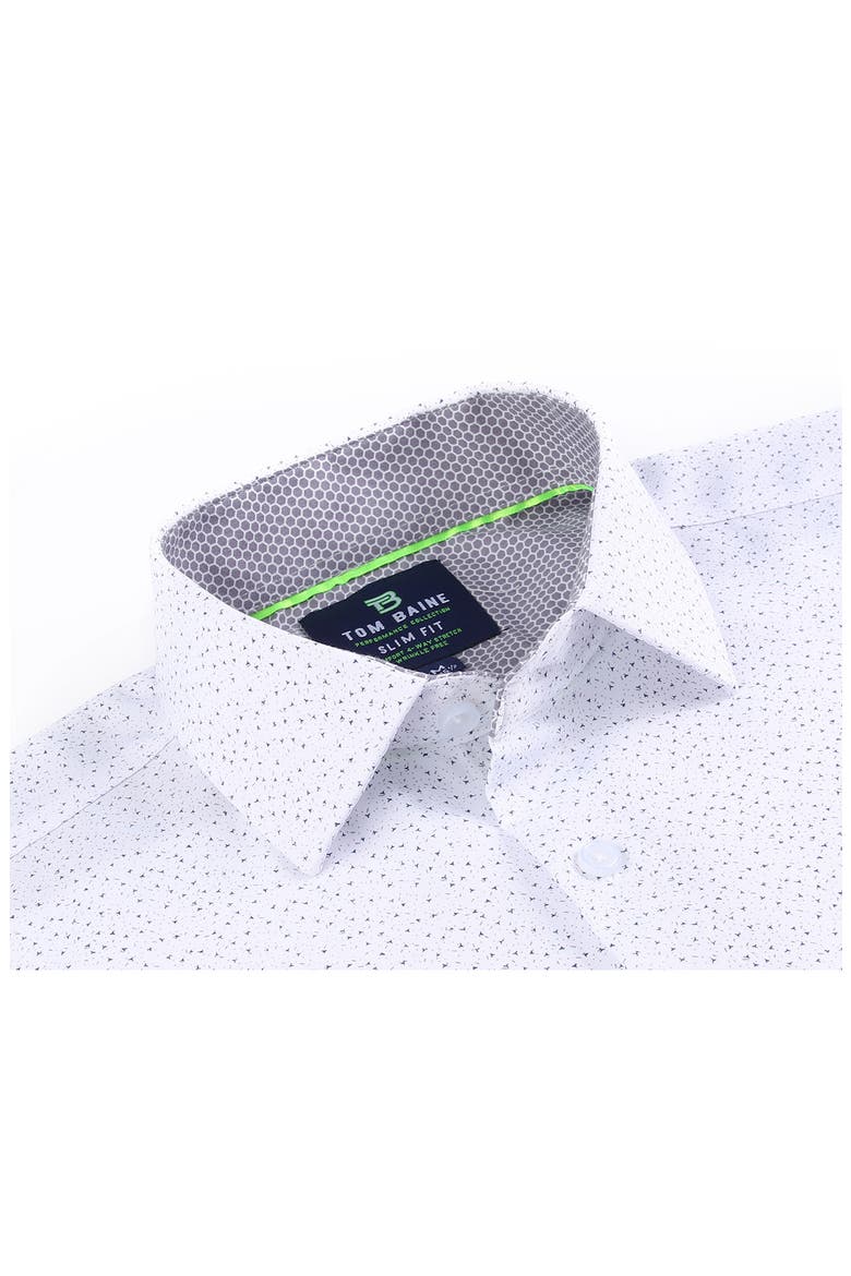 Performance Slim Fit Dress Shirt, Alternate, color, WHITE