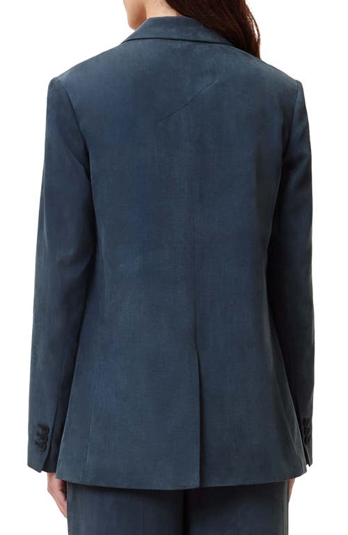 Allsaints Averie Ten Blazer In Blueberry Blue