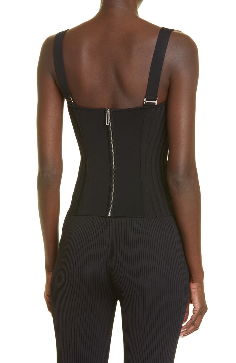 Dion Lee Body-Con Knit Corset Top, Alternate, color, 