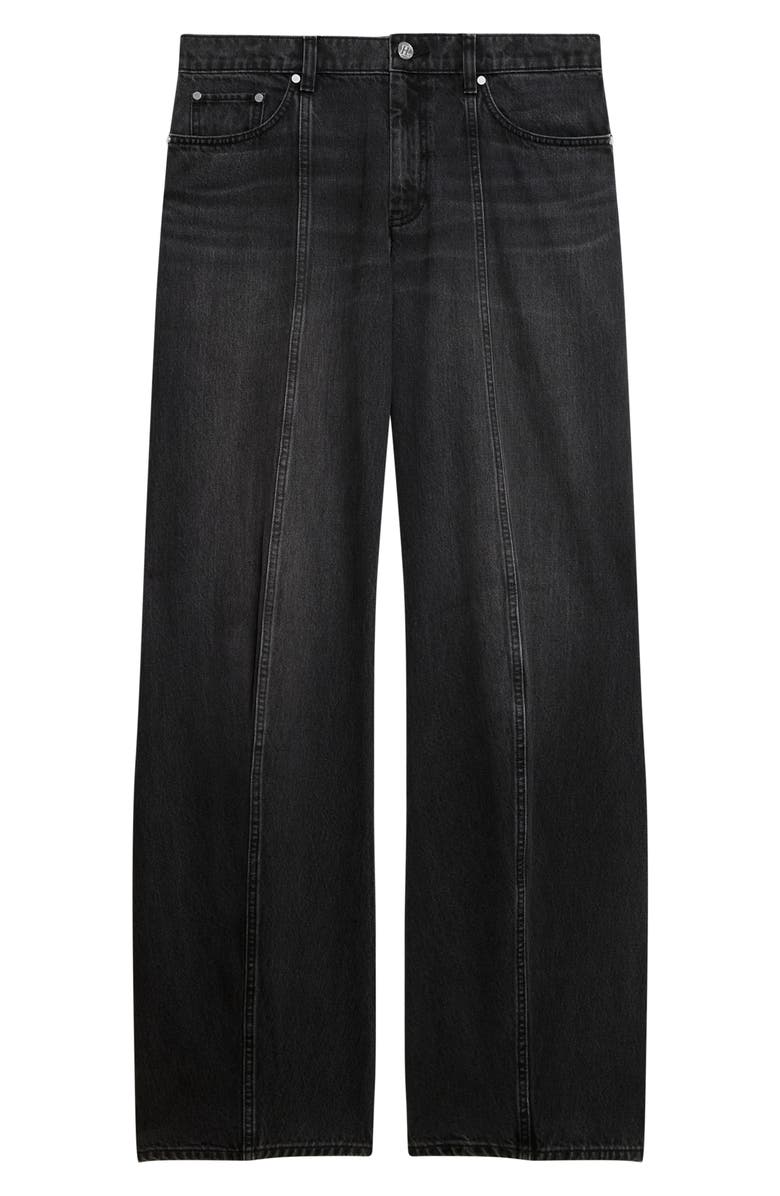Helmut Lang Relaxed Straight Leg Ski Jeans, Alternate, color, Faded Black