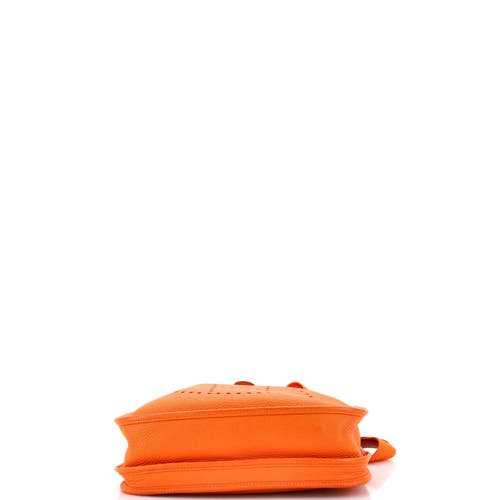 Pre-owned Hermes Hermes Evelyne Bag Gen Iii Clemence Pm In Orange