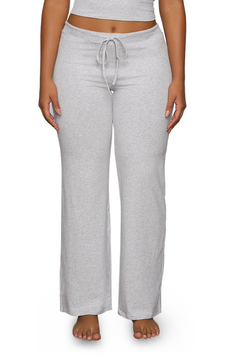 SKIMS Stretch Cotton Sleep Pants, Main, color, Light Heather Grey