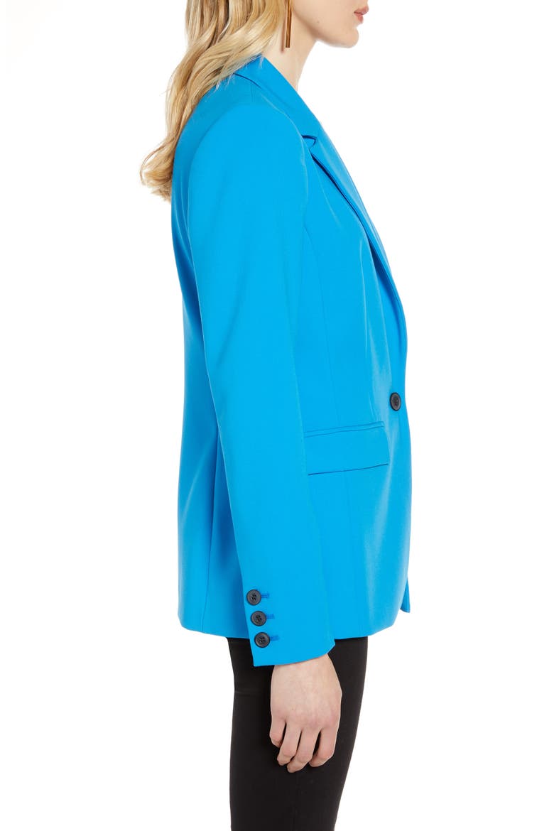 Single Breasted Blazer, Alternate, color, BLUE ASTER
