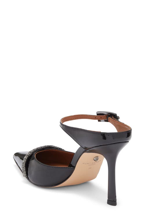 Kurt Geiger London Embellished Pointed Toe Ankle Strap Pump In Multi