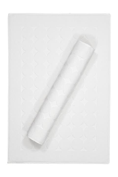 Sinemis Circle Bath Mat - Set of 2 - White