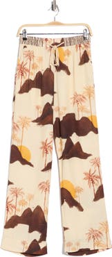 DRESS TO Drawstring Waist Wide Leg Pants