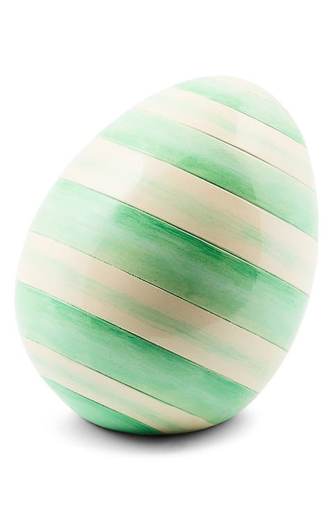 Mint Stripe Mini Egg