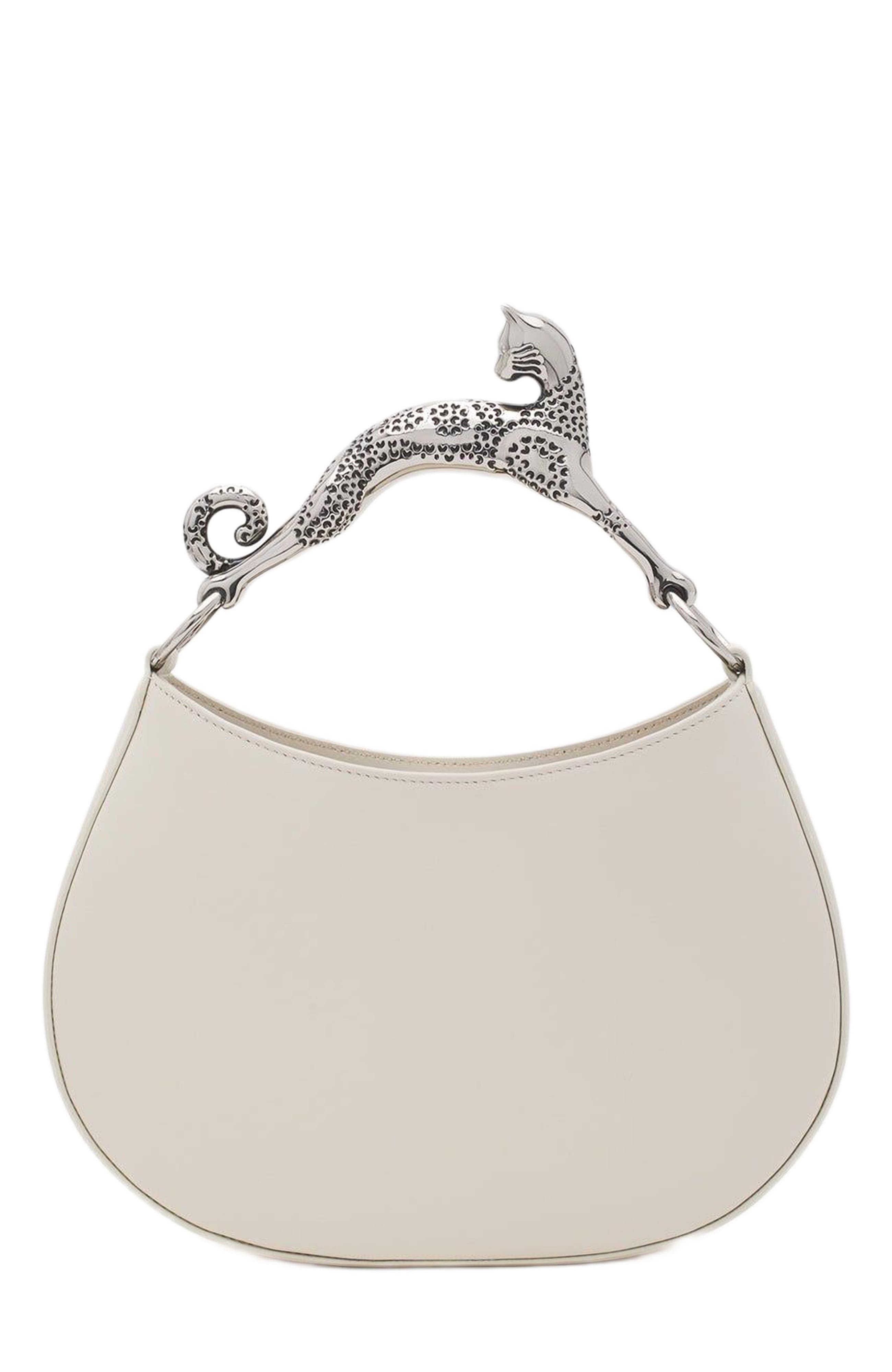 Lanvin HOBO CAT LEATHER BAG, Alternate, color, 