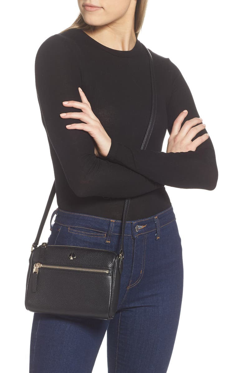 Kate Spade New York small polly leather crossbody bag, Alternate, color,