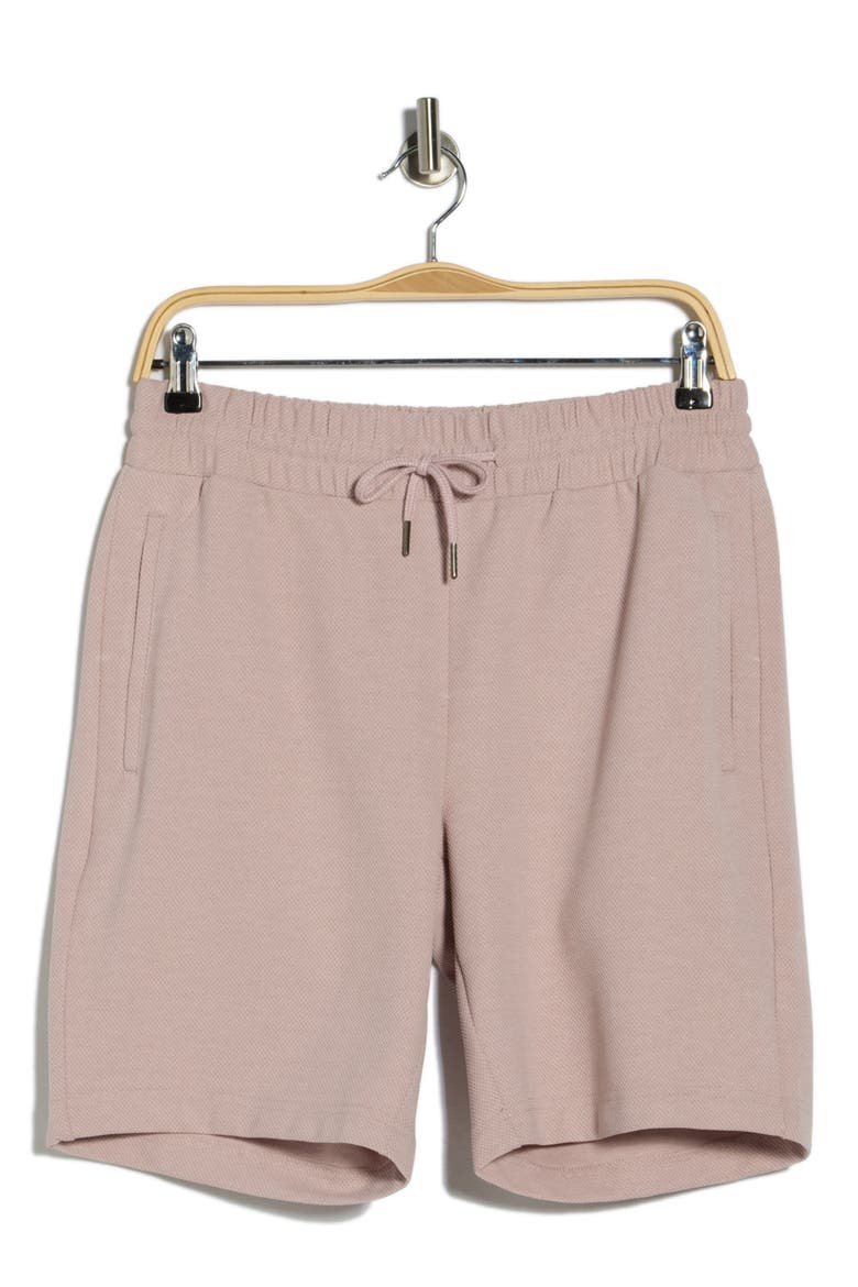Drawstring Knit Shorts, Alternate, color, CORAL