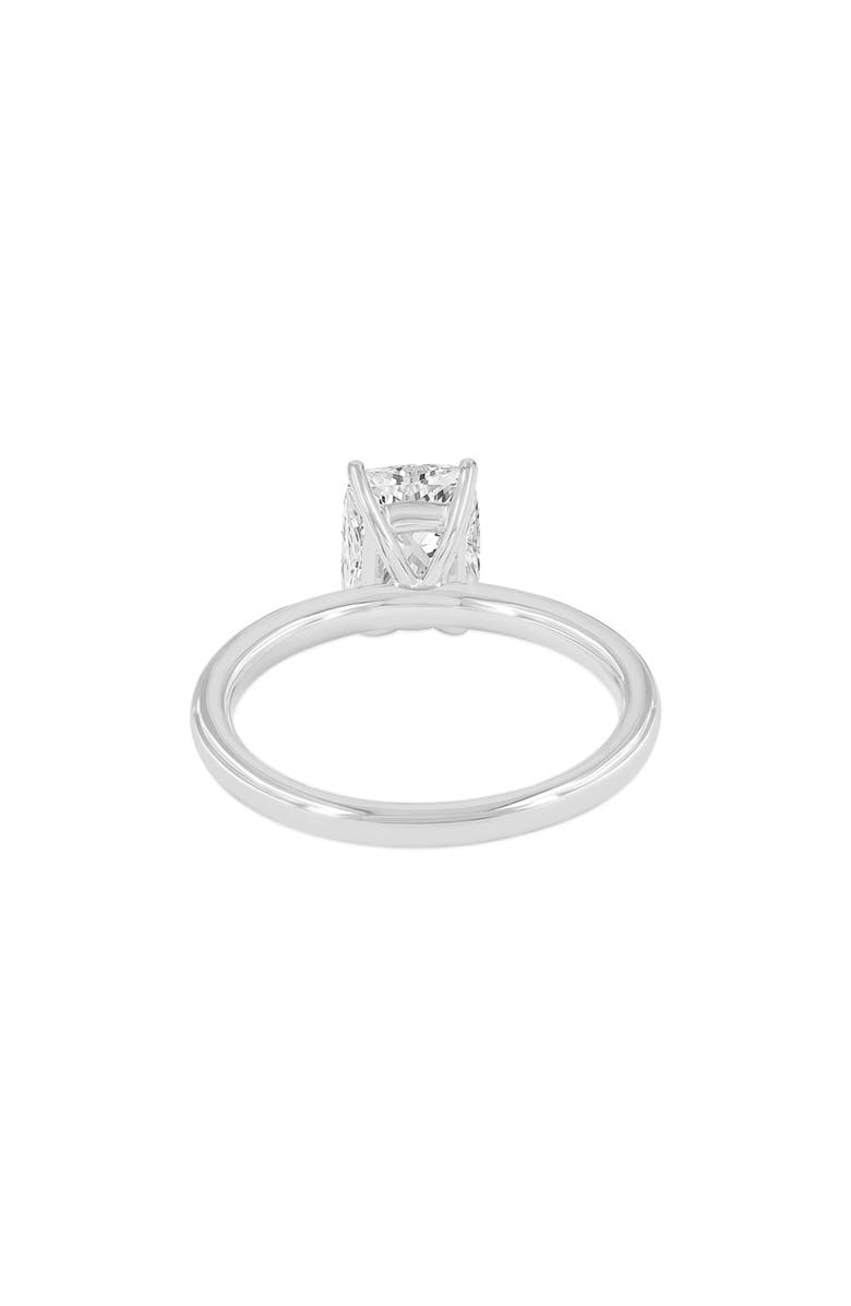 LuvMyJewelry Nisrine 14K White Gold Cushion Cut Lab Grown Diamond Solitaire Engagement Ring - 2.25 Ct, Alternate, color, 14K White Gold