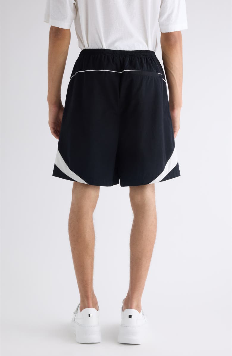 Acne Studios Peachy Wide Leg Shorts, Alternate, color, Black