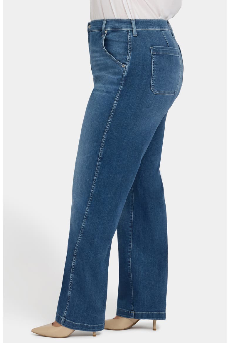 Brooke High Waist Loose Straight Leg Jeans, Alternate, color, OPERA BLUE