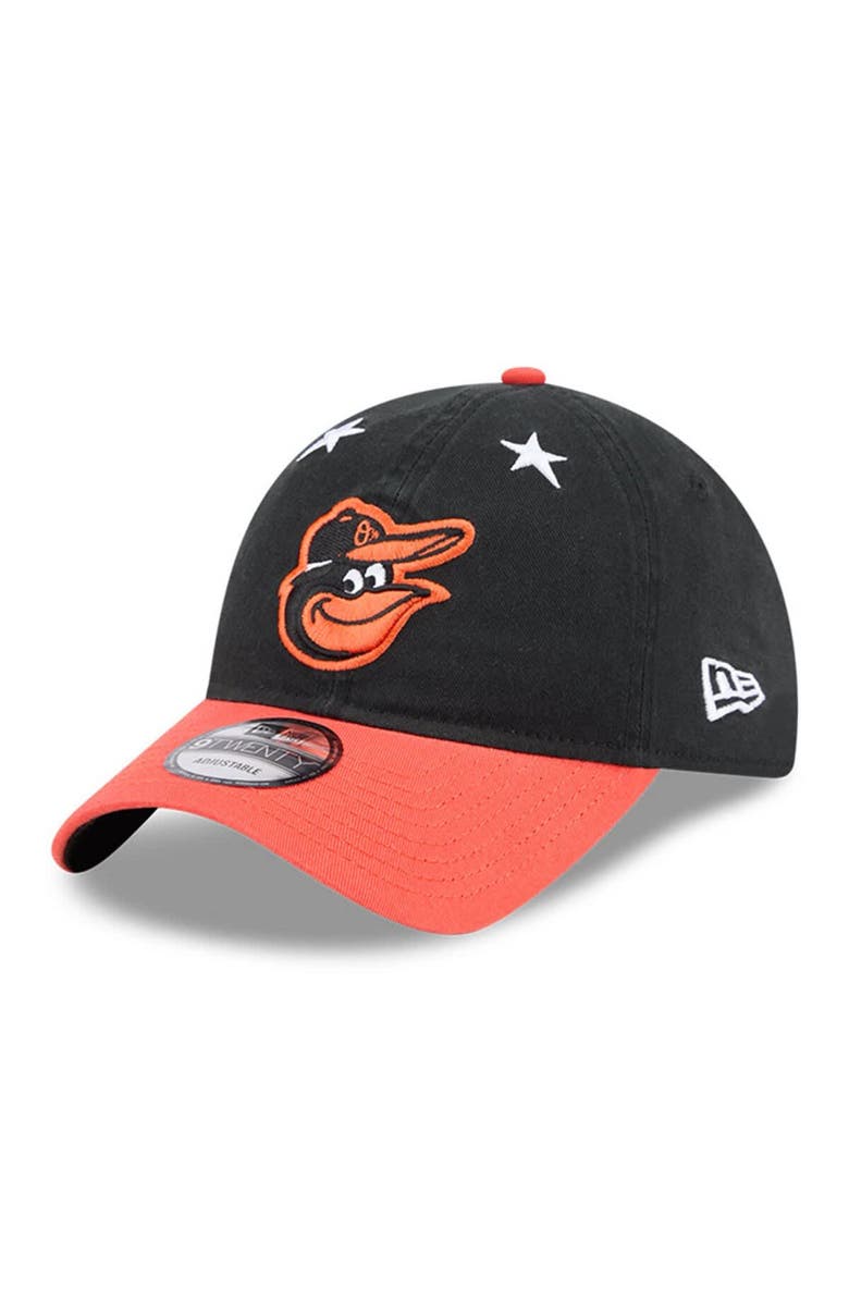 New Era Men's New Era Black/Orange Baltimore Orioles 2025 MLB All-Star Game 9TWENTY Adjustable Hat, Alternate, color, Black