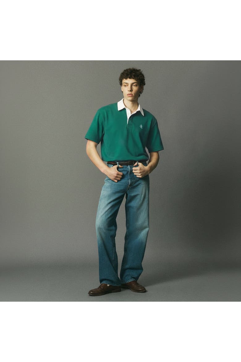 Rugby Polo, Alternate, color, Green