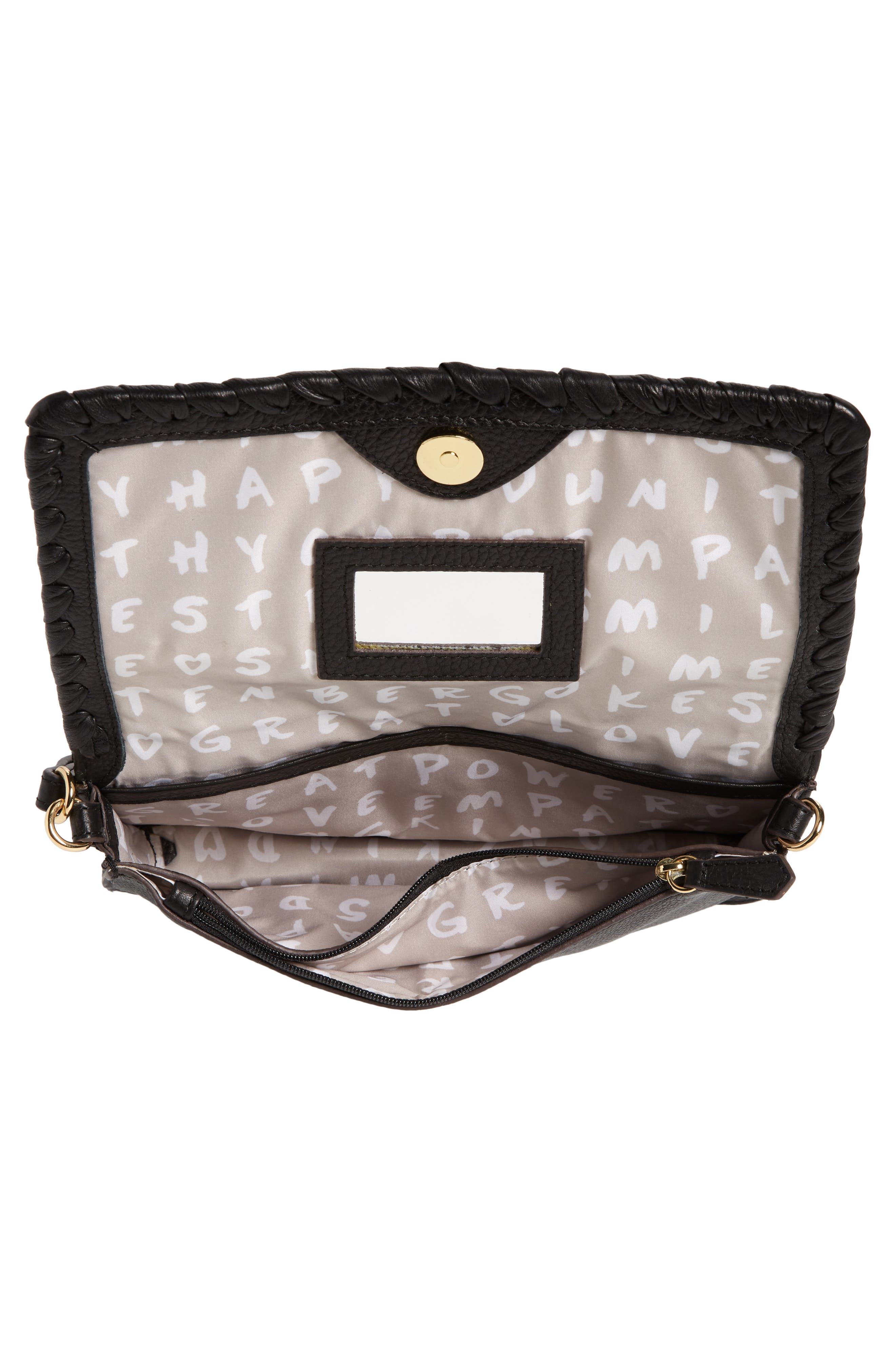 Aimee Kestenberg Glee Leather Crossbody Clutch, Alternate, color, 