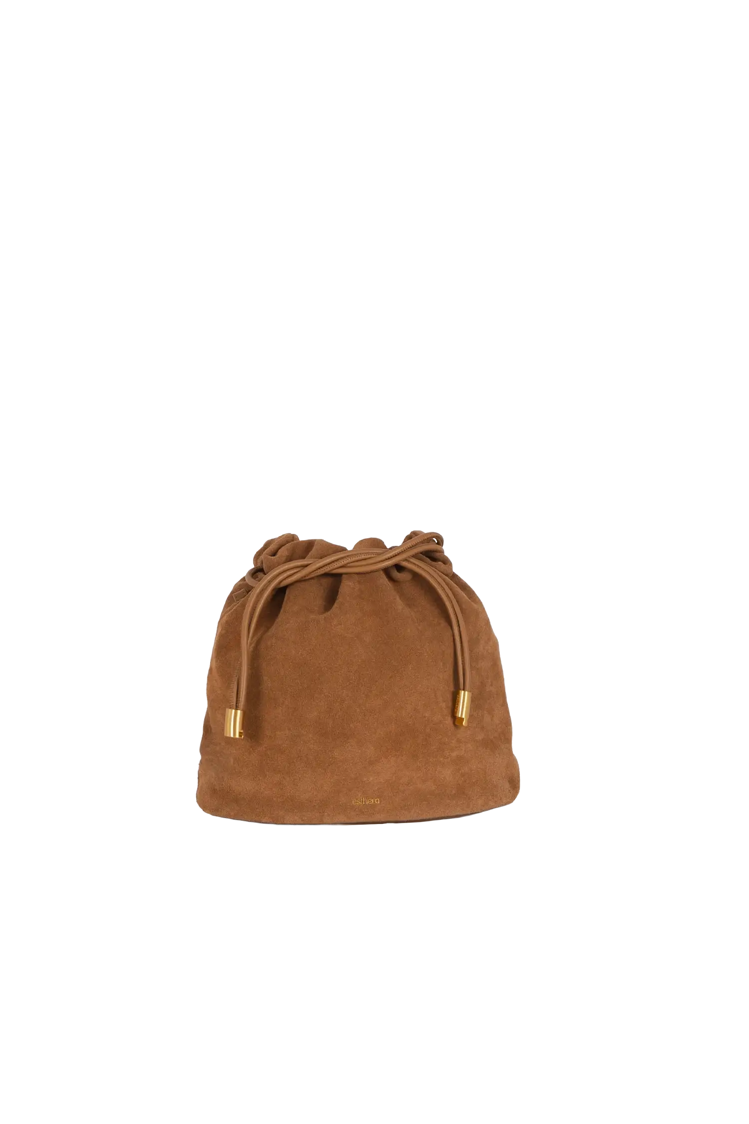 Suede Leather Pouch Bag, Alternate, color, Light Brown