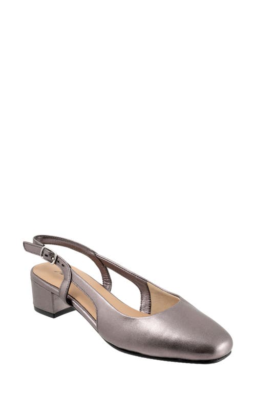 Trotters Dottie Slingback Pump In Pewter
