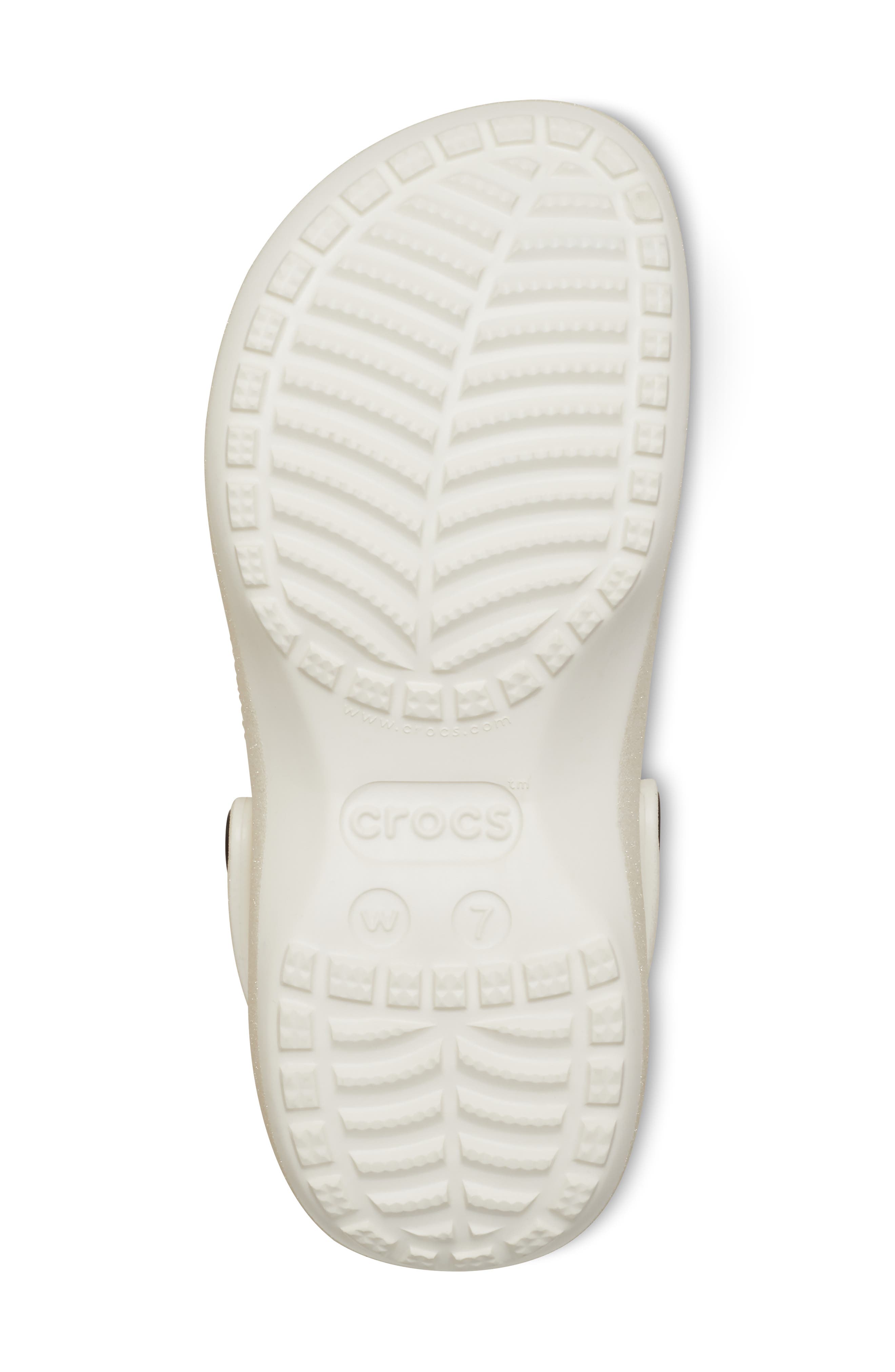 Classic Glitter Waterproof Platform Clog, Alternate, color, CHALK