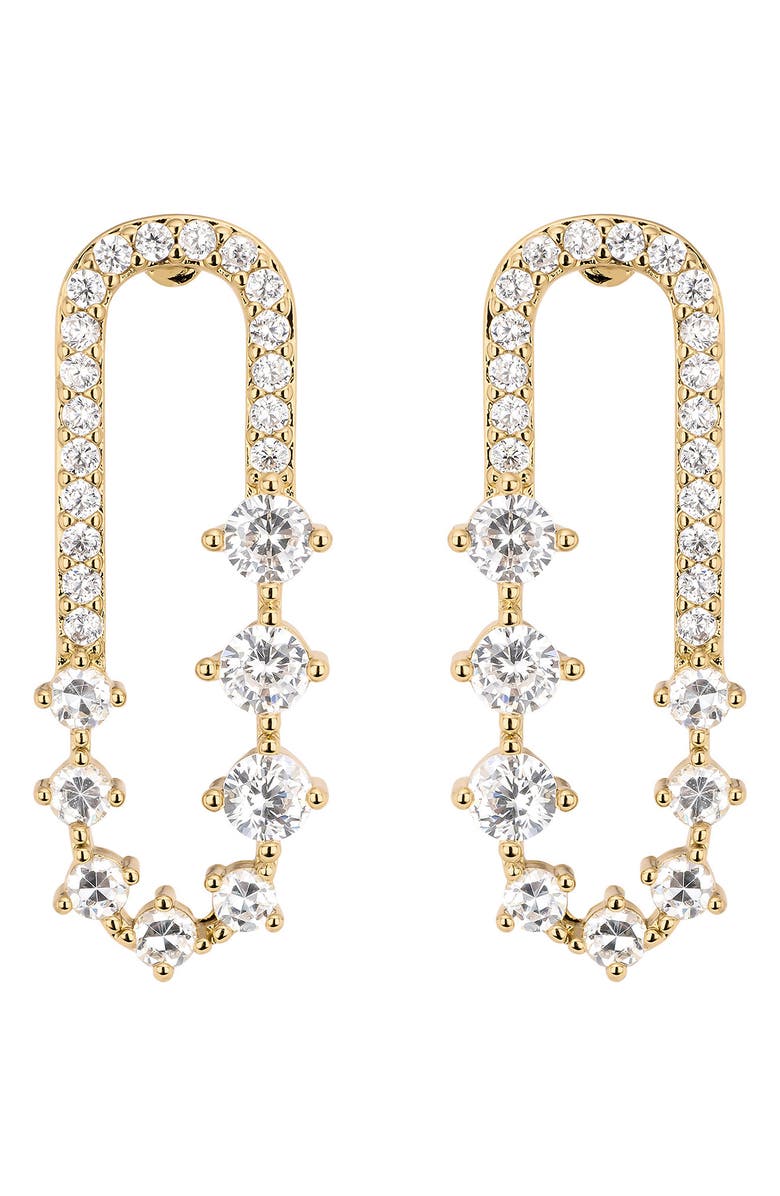 ATHRA LUXE The Muse Cascade Hoop Earrings, Main, color, 